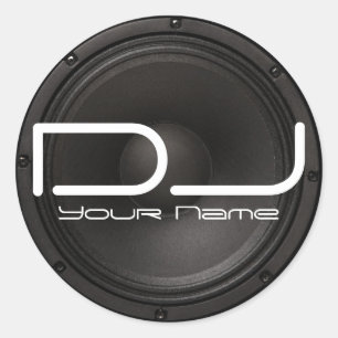 Rond Sticker DJ avec conception basse