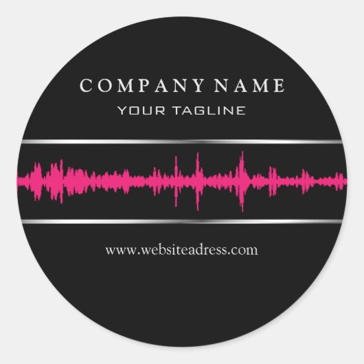 Rond Sticker DJ/Music (Devant)