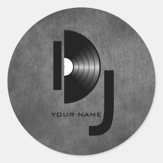 Rond Sticker DJ Vinyl (Devant)