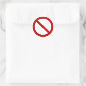 Rond Sticker do-it-yourself "Ban" (Sac)