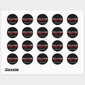 Rond Sticker DoG Bloodsplatter (Feuille)