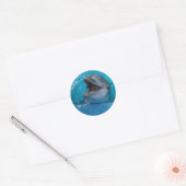 Rond Sticker Dolphin Smiles (Enveloppe)