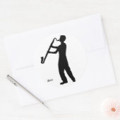 Rond Sticker d'ombre Clarinet basse (Enveloppe)