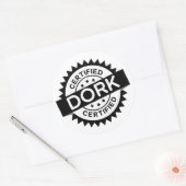 Rond Sticker Dork Certifié (Enveloppe)