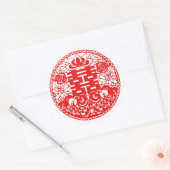 Rond Sticker Double Happiness (Enveloppe)