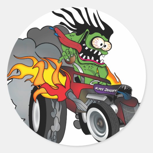 Rond Sticker Dragger (Devant)