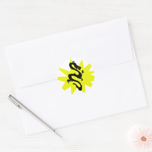 Rond Sticker Dragon (Enveloppe)