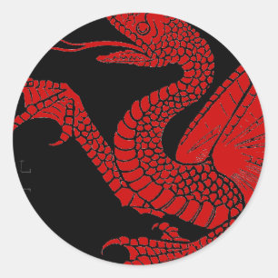 Rond Sticker Dragon