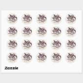 Rond Sticker Dragon (Feuille)