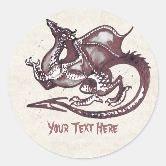 Rond Sticker Dragon (Devant)