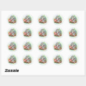 Rond Sticker Dragon Perle de Birthstone (Feuille)