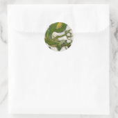 Rond Sticker Dragon Vert (Sac)