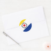 Rond Sticker Drapeau Bonaire (Enveloppe)