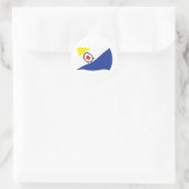 Rond Sticker Drapeau Bonaire (Sac)