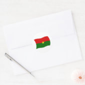 Rond Sticker Drapeau Burkina Faso (Enveloppe)