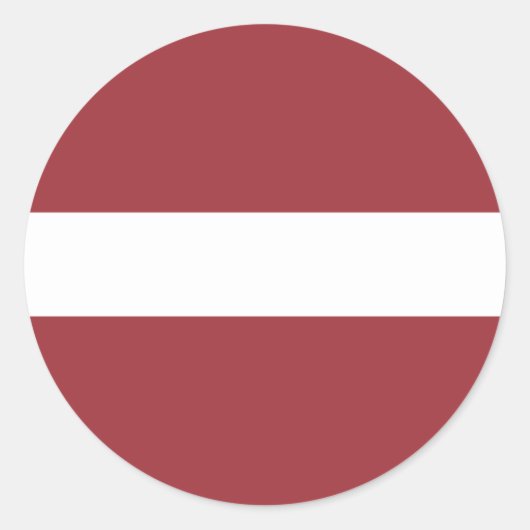 Rond Sticker Drapeau de Lettonie (Devant)