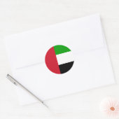 Rond Sticker Drapeau des Émirats Arabes Unis (Enveloppe)