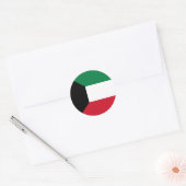 Rond Sticker Drapeau Koweit (Enveloppe)