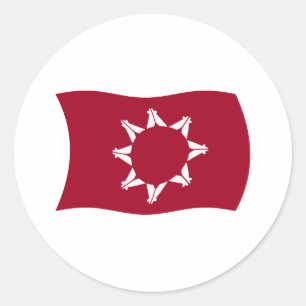 Rond Sticker Drapeau Oglala Lakota
