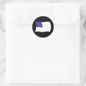 Rond Sticker Drapeau Religion Chrétienne (Sac)