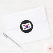 Rond Sticker Drapeau Sud-Coréen (Enveloppe)
