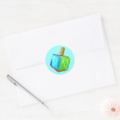 Rond Sticker Driedel Bleu (Enveloppe)