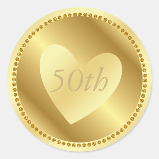 Rond Sticker du 50e anniversaire d'or (Devant)