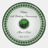 Rond Sticker du 55e anniversaire du Mariage (Devant)