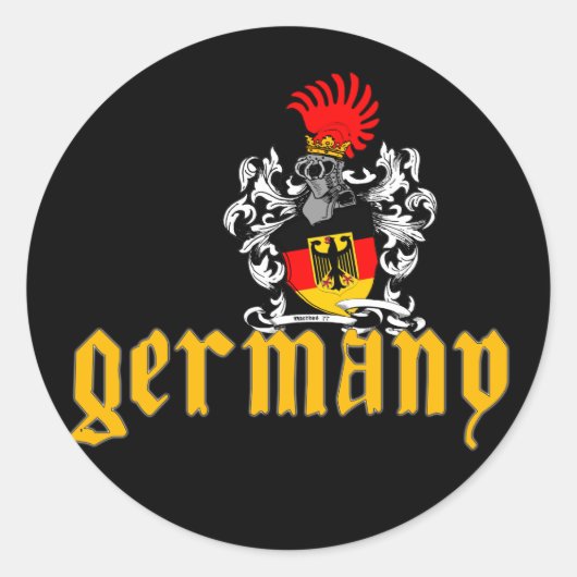 Rond Sticker du bouclier allemand (Devant)