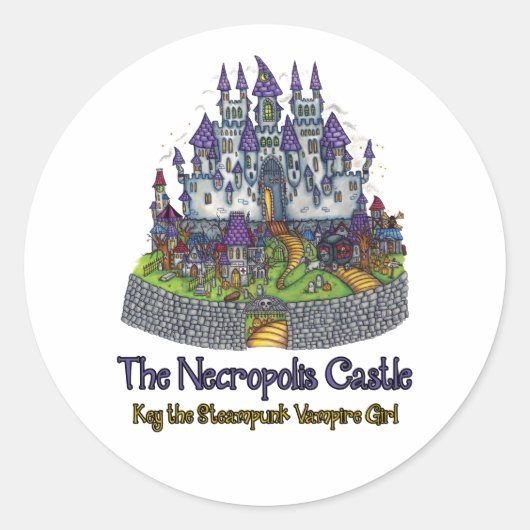 Rond Sticker du château de Necropolis (Devant)