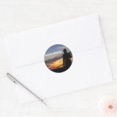 Rond Sticker du coucher de soleil de Gettysburg (Enveloppe)