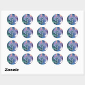Rond Sticker du Dragon du Nord (Feuille)
