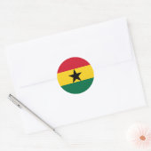 Rond Sticker du drapeau du Ghana (Enveloppe)