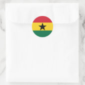 Rond Sticker du drapeau du Ghana (Sac)