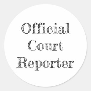 Rond Sticker du journaliste officiel