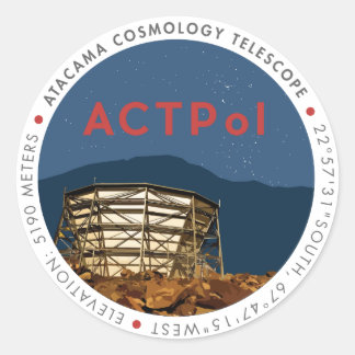 Rond Sticker du logo ACTPol