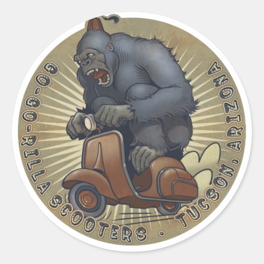 Rond Sticker du logo couleur GGR (Devant)