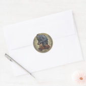 Rond Sticker du logo couleur GGR (Enveloppe)