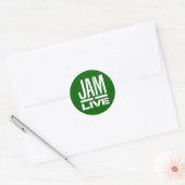 Rond Sticker du logo de confiture - Vert (Enveloppe)
