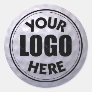 Rond Sticker du logo de la balle de golf