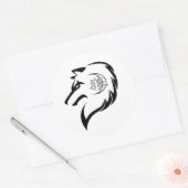 Rond Sticker du logo de MORS Wolf (Enveloppe)