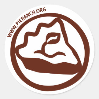Rond Sticker du logo de pie Ranch