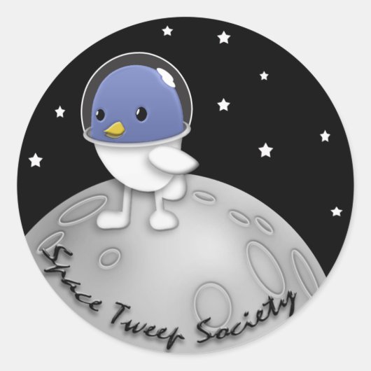 Rond Sticker du logo de Space Tweep Society (Devant)