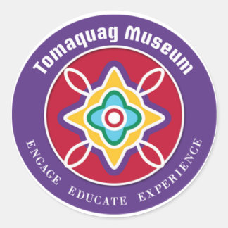 Rond Sticker du logo du musée Tomaquag