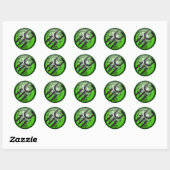 Rond Sticker du logo Eden Grounds (Feuille)