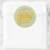 Rond Sticker du logo Gadow 3" (Sac)