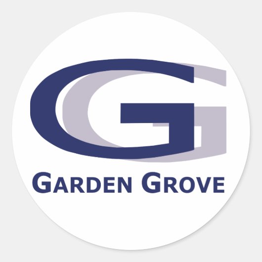 Rond Sticker du logo Garden Grove (Devant)