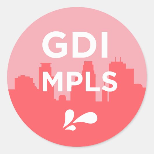 Rond Sticker du logo GDI MPLS (Devant)