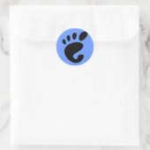 Rond Sticker du logo GNOME Footprint (Sac)