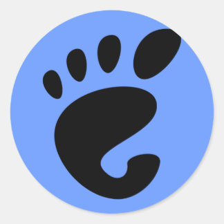 Rond Sticker du logo GNOME Footprint